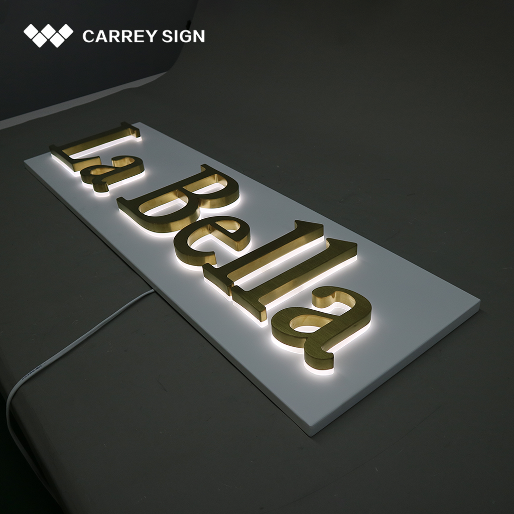 business sign board logo office indoor outdoor backlit illuminated company business signage wall logo led 3d letter custom sign