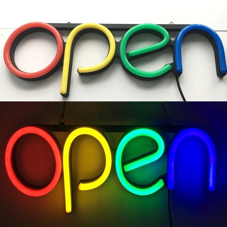 open close sign shop open hanging business lighting 24 hours neon store led open sign