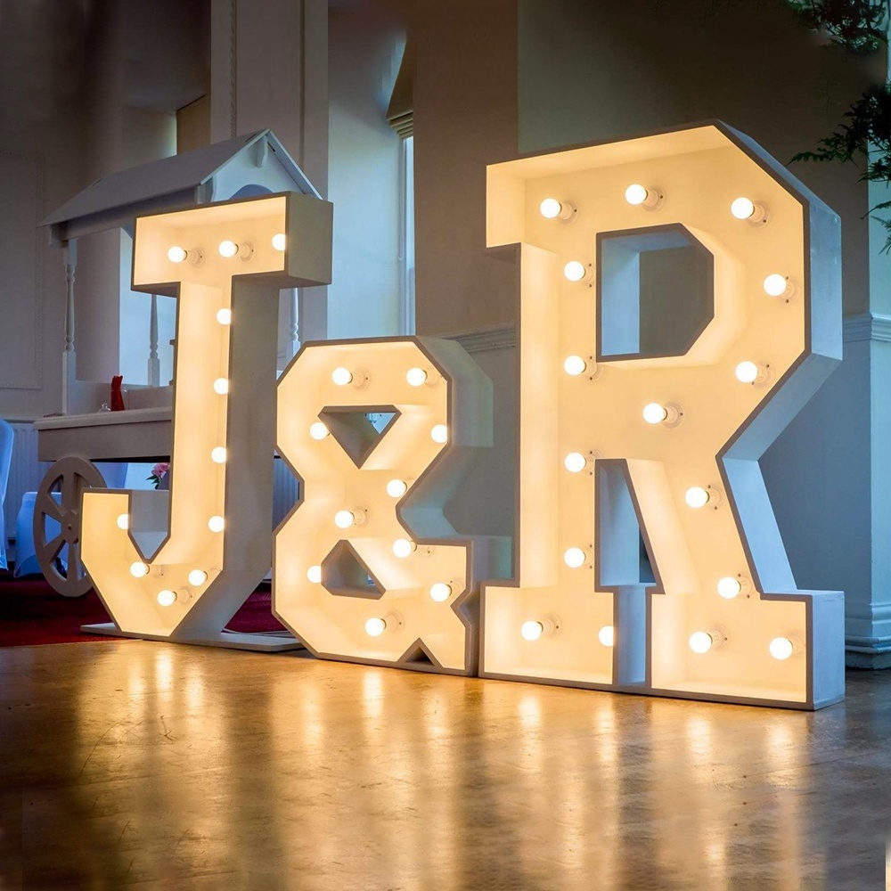 marquee light up letter led numbers 4ft mr and mr sign marry me large big wedding love giant light marquee letter