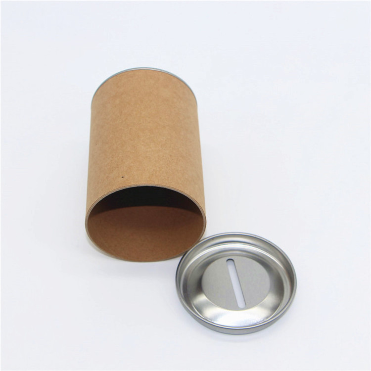 Wholesale Cylinder Metal Coin Round Box Children's Saving Money Piggy Bank Charity Coin Bank Can