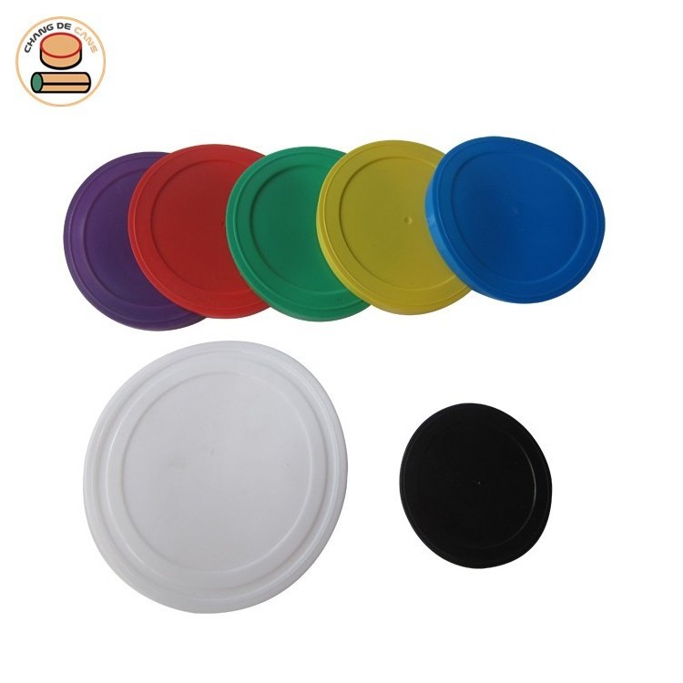 Plastic lids for cans paper tube accessories plastic can cover Plastic bottle can cover caps full colors