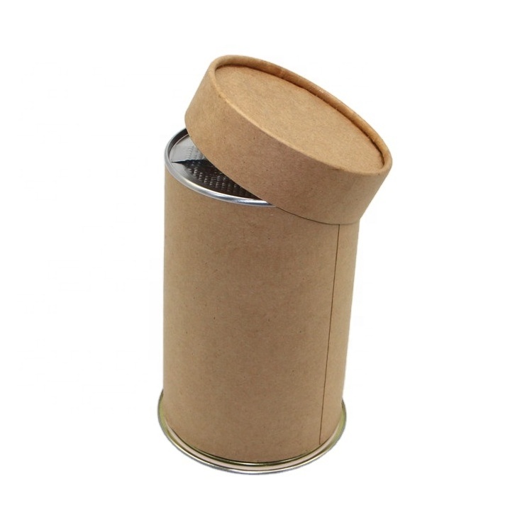 Biodegradable Food Grade Tea Canister Paper Tube Round Cans for Tea Bag Coffee Powder Package