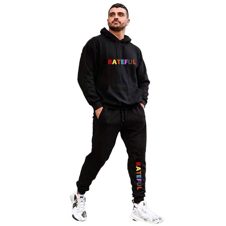 custom logo mens 2 two piece unisex casual cotton jogging jogger pants sets sweat suits men's black pink sweatsuits tracksuit