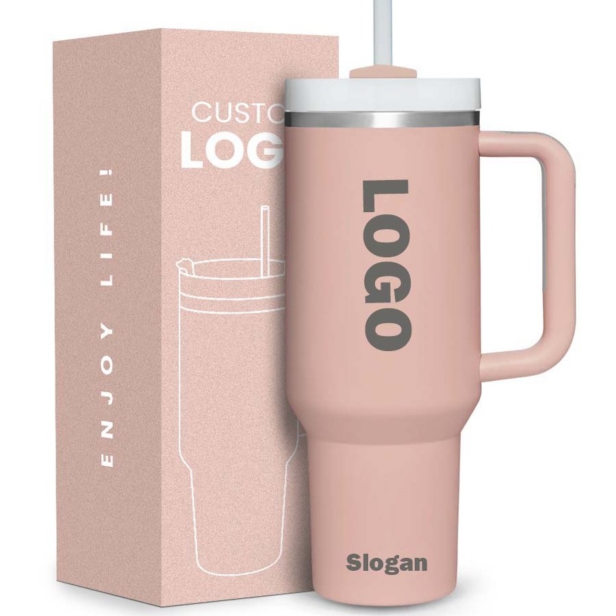 Custom Logo 30oz 40oz outdoor mugs H2.0 Quencher Tumbler Travel Mug Stainless Steel Insulated 40oz Tumbler with Handle