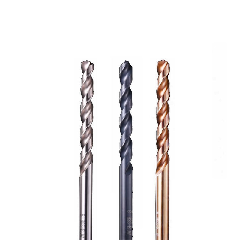 Factory price  HSS-co 2mm straight shank twist drill bit auger drill bits