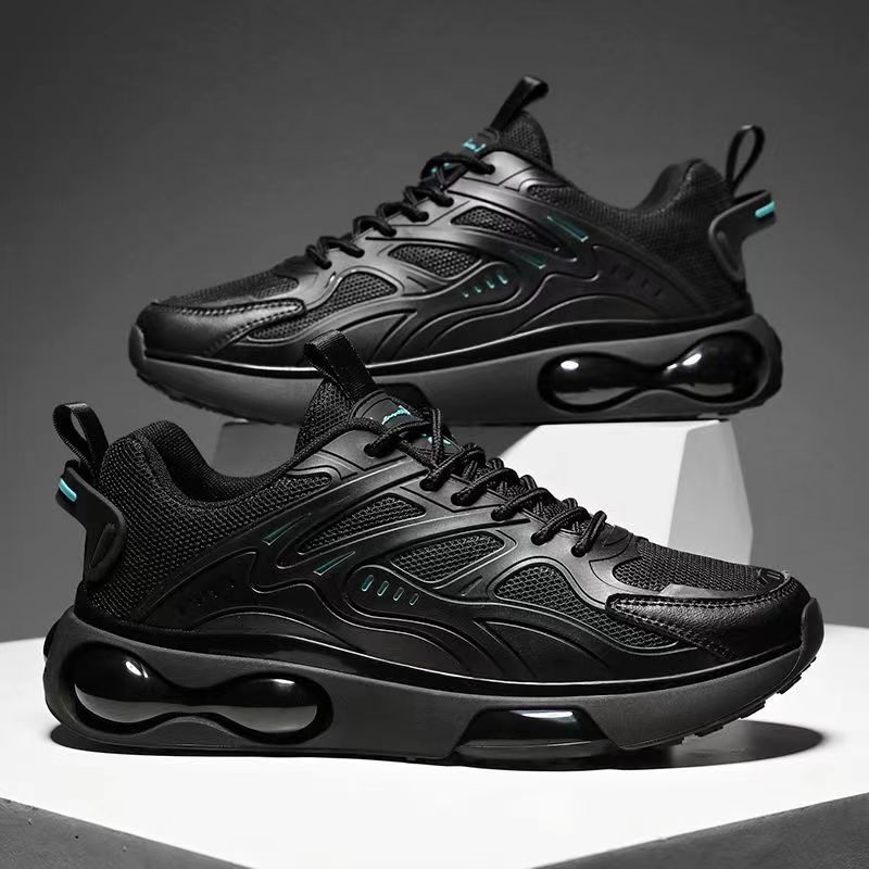 Breathable sneakers dress casual shoes for men Full palm air cushion running athletic shoes joggers outdoor sports shoe