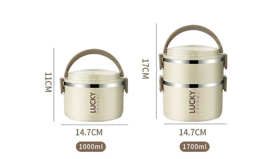 two layer three-layer american meal new design lunch box stainless prep containers bento lunch box