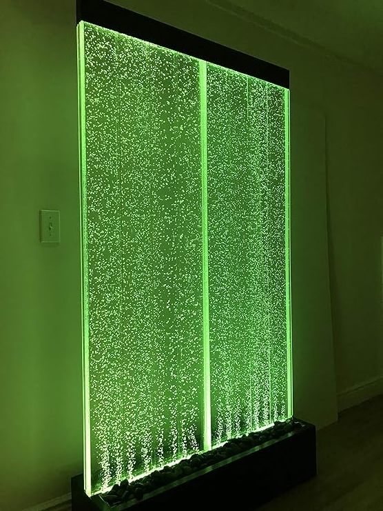 XITU Factory Price Hotel home decoration adopts customized indoor LED acrylic panel dancing smart bubble wall