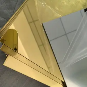 XITU Factory Direct Supply  Pmma Mirrored 4*8ft 1mm 2mm 3mm Gold Mirror Acrylic Plastic Mirror Sheet