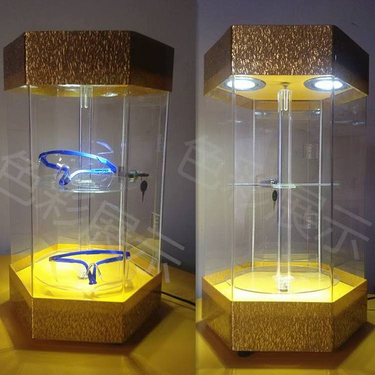 XITU-Modern Display Cabinet Acrylic Display Cabinet With Lock - Rectangular Locking Clear Acrylic Display Case