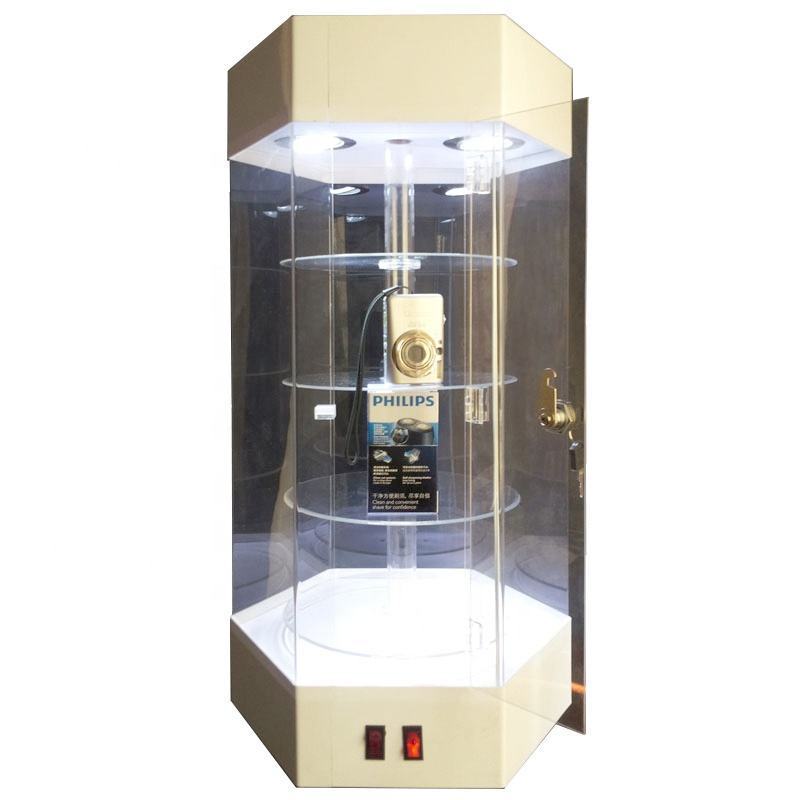 XITU-Modern Display Cabinet Acrylic Display Cabinet With Lock - Rectangular Locking Clear Acrylic Display Case