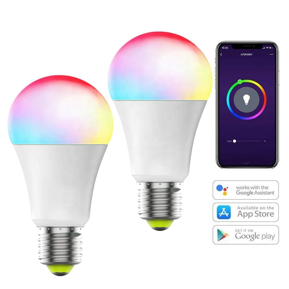 Tuya Smart Bulb Rgb E26 E27 B22 9W LED AC Replacement Led Flashlight Bulbs Stock Goods Led Bulbs Cheap Price V380 Pro Wifi 100