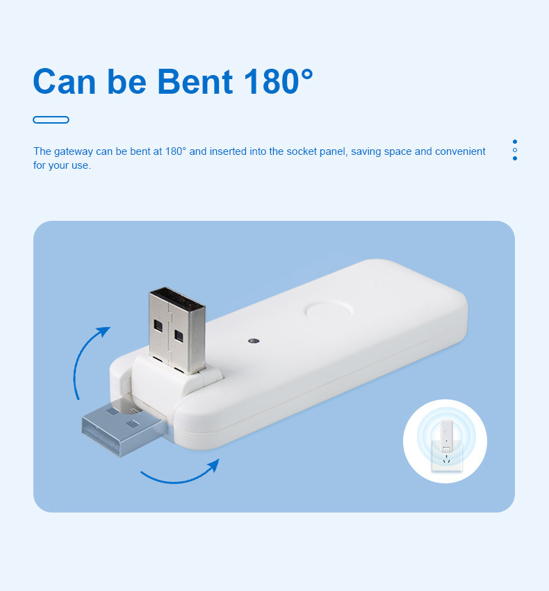 XUGUANG High Quality Tuya Smart Mini ZigBee USB Gateway Wireless WiFi Hub Gateway Multi-mode Gateway