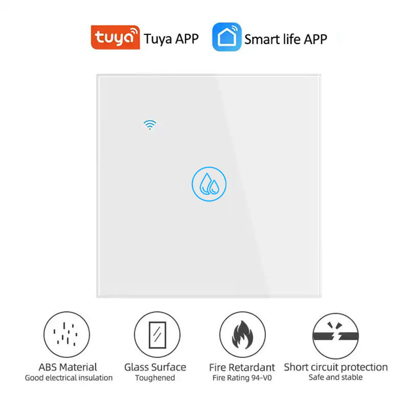 XUGUANG Tuya AC Switch Smart Water Heater Boiler Switch Electric Home Remote App Control Touch Wall Switch High-power 20A 40A