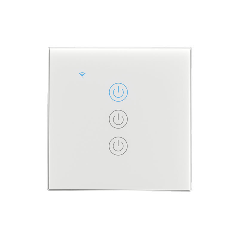 XUGUANG EU UK Smart Switch Glass Panel Wifi Touch Screen Switches Wall Light Smart Switch CE FCC Approved Alexa Remote Control