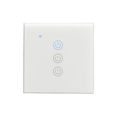 XUGUANG EU UK Smart Switch Glass Panel Wifi Touch Screen Switches Wall Light Smart Switch CE FCC Approved Alexa Remote Control