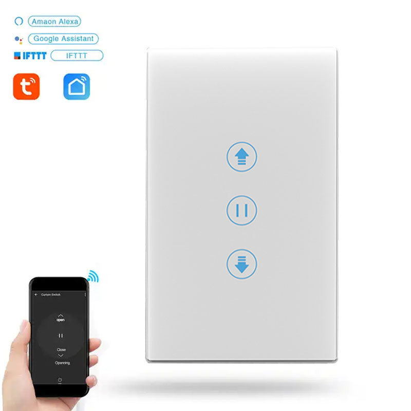 XUGUANG Tuya Smart Home Switch Rolling Shutter Door Controller Wireless Remote Control Scene Wifi Lamp Voice Command Switch