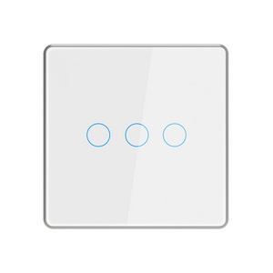 3 Gang Tuya Zigbee Smart Switch 220v for Smart Home EU UK Zigbee No Capacitive Wall Magnetic Retention