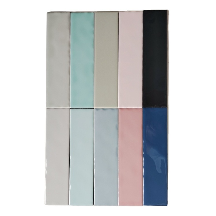 Nordic Style 200*50mm Modern Art Tile Hotel Kitchen Wall Decorative Glossy Subway Tile