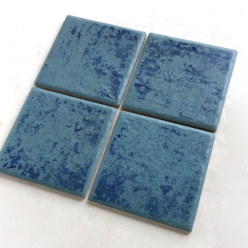 Porcelain Floor Tiles 15*15cm Blue Rustic Tile Nature Bathroom Decoration Tiles for Floor and Wall