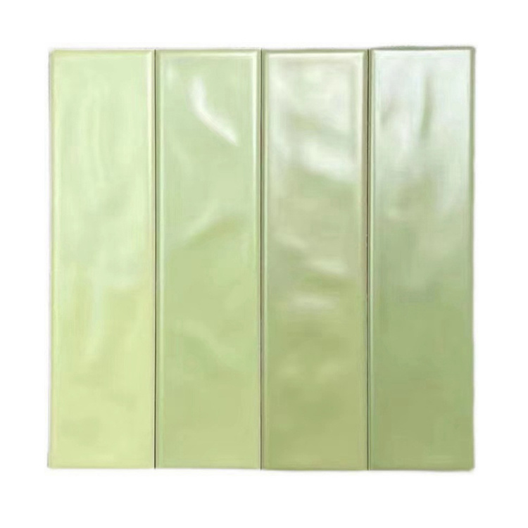 Hot Sale Green 75*300mm Modern Art Ceramic Tiles for Living Room Bathroom Kitchen Resort Wall Tiles