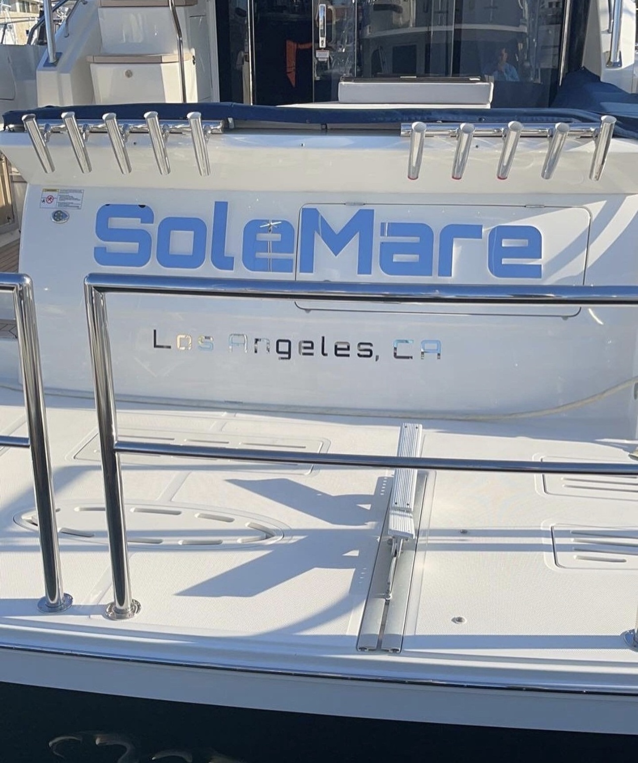 Custom Yacht Outdoor Backlit Letter Boat Seawater Boat Name Sign Led Vessel Name Sign 3D Illuminated Stainless Steel Signage