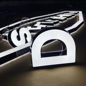 Led acrylic letter sign 3d logo led channel letter luminous sign led sign board outdoor