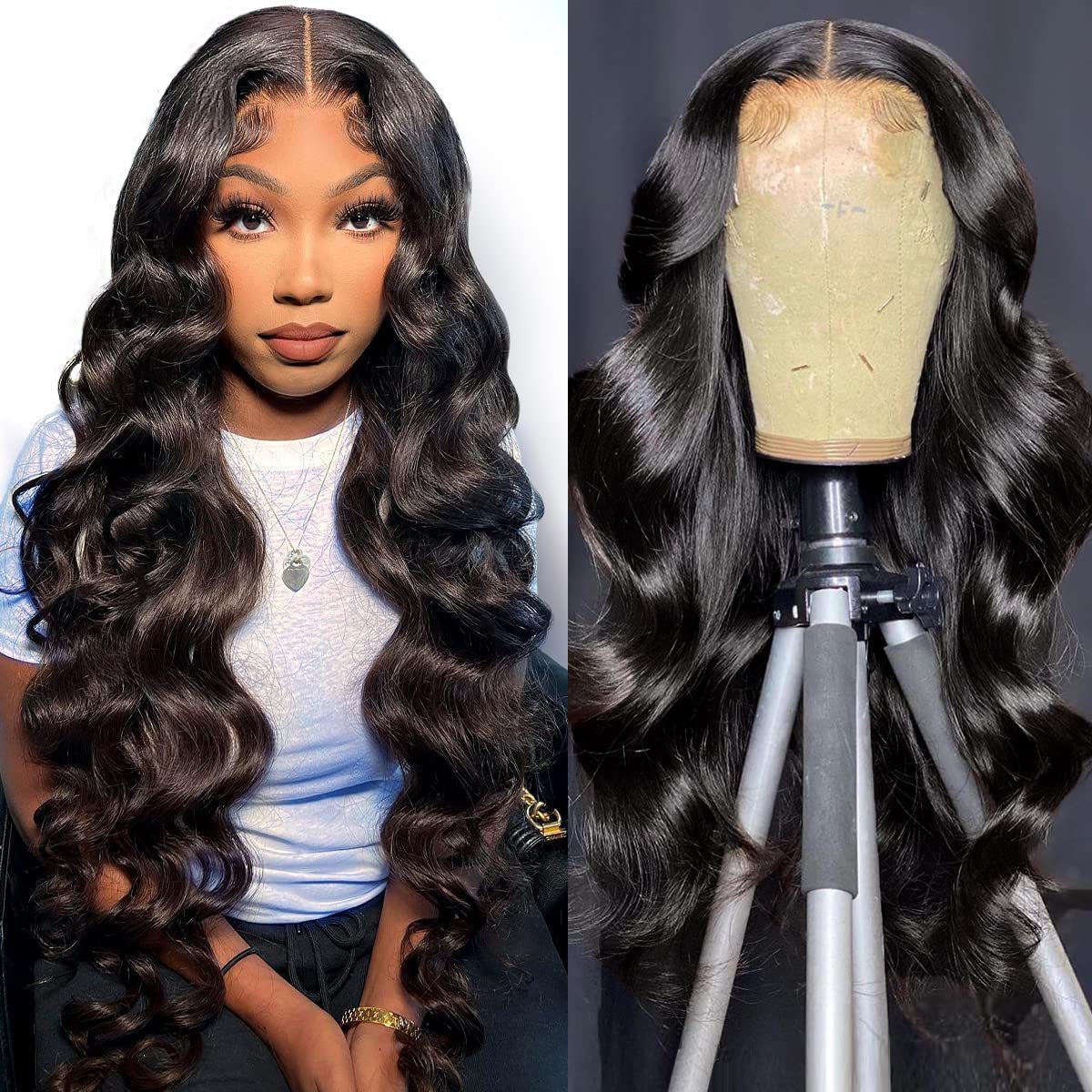 Virgin Remy Cuticle Aligned Best Wigs Pre Plucked 12A 30 Inch Human Hair Wigs Hd Lace Water Wave Wig