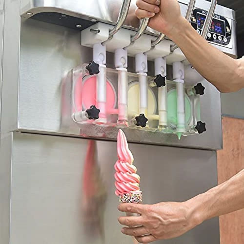 Automatic 5 Mixed flavours commercial soft serve ice cream machine ice cream maker/frozen yogurt ice cream machine hot selling