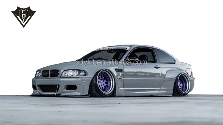 for bmw E36 E46 body kit 3 series wide body kit rocket bunny style for e46/e36