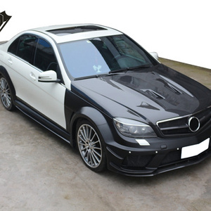 2008-2010 for Mercedes benz C63 body kit high quality c63 black -series body kit