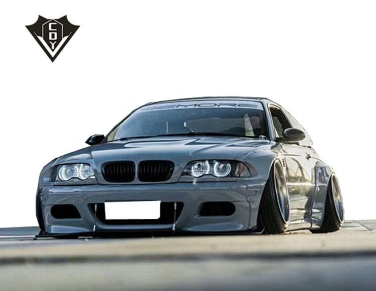 for bmw E36 E46 body kit 3 series wide body kit rocket bunny style for e46/e36