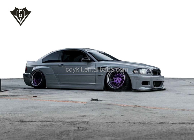 for bmw E36 E46 body kit 3 series wide body kit rocket bunny style for e46/e36