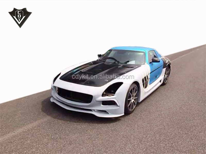 For Mercede ben SLS body kits black series wide body kits for w197 r197