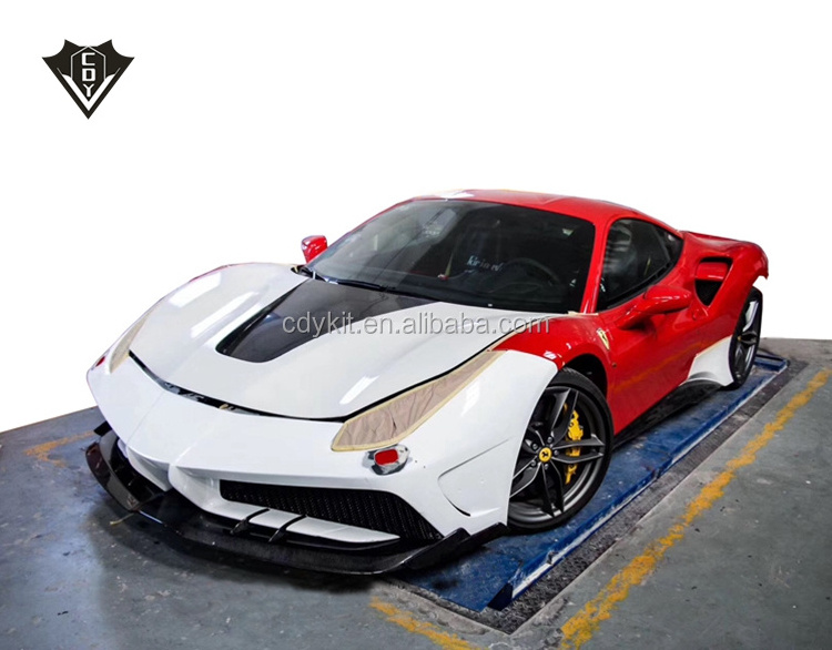 New body kits for Ferrari 488 racing car bumpers for ferrari 488