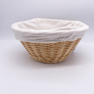 Natural Wicker Banneton Sourdough  Bread Proofing Basket with Liner Round Custom Size,Food Basket Bread Baskets Serveware