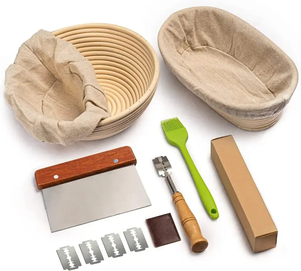 Yeast Baking Supplies and Wake basket Complete bread making kit 9 