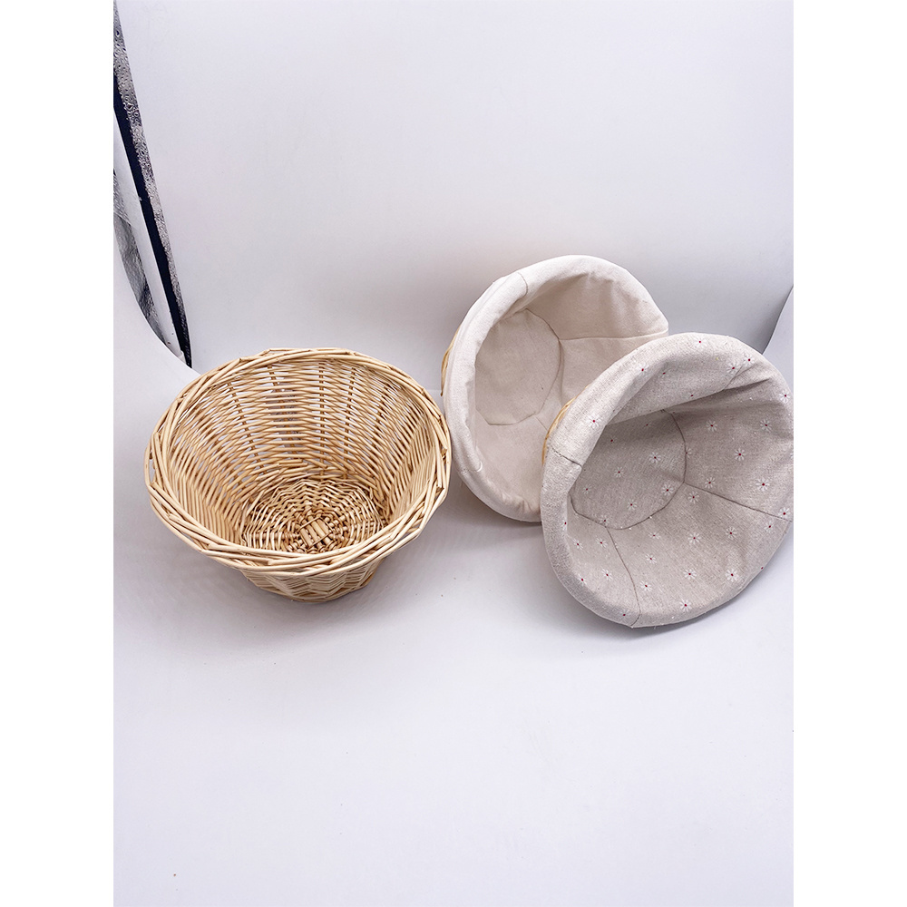 Natural Wicker Banneton Sourdough  Bread Proofing Basket with Liner Round Custom Size,Food Basket Bread Baskets Serveware