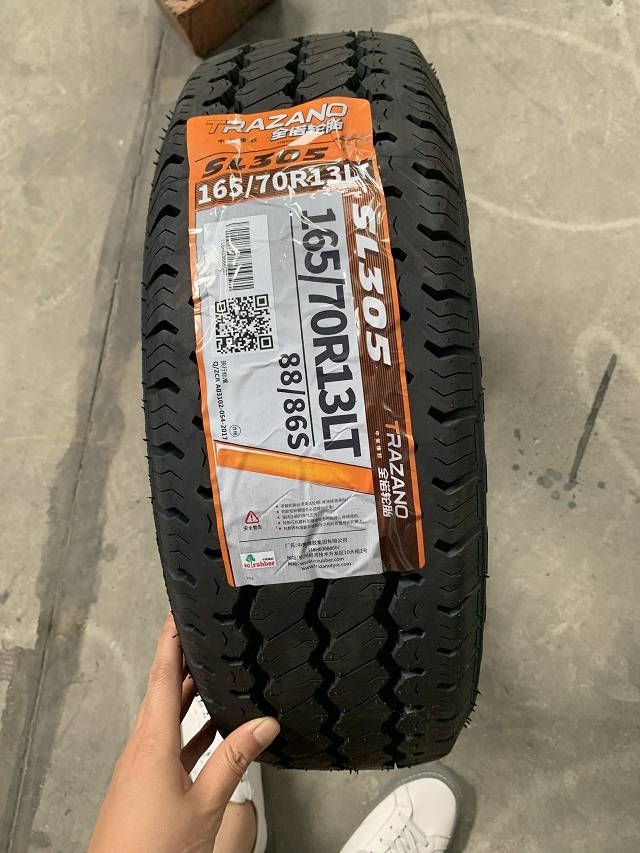 tyres for vichel   passenger car tires made in China hot sale Trazano tyre 165-70R13LT SL305