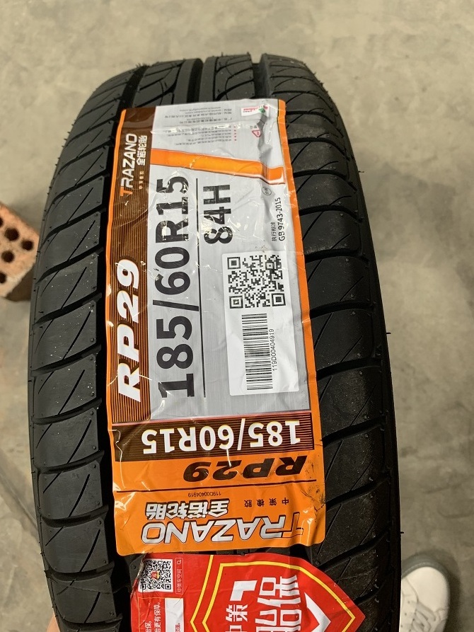 tyres for vichel   passenger car tires made in China hot sale Trazano tyre 185 60R15 RP29