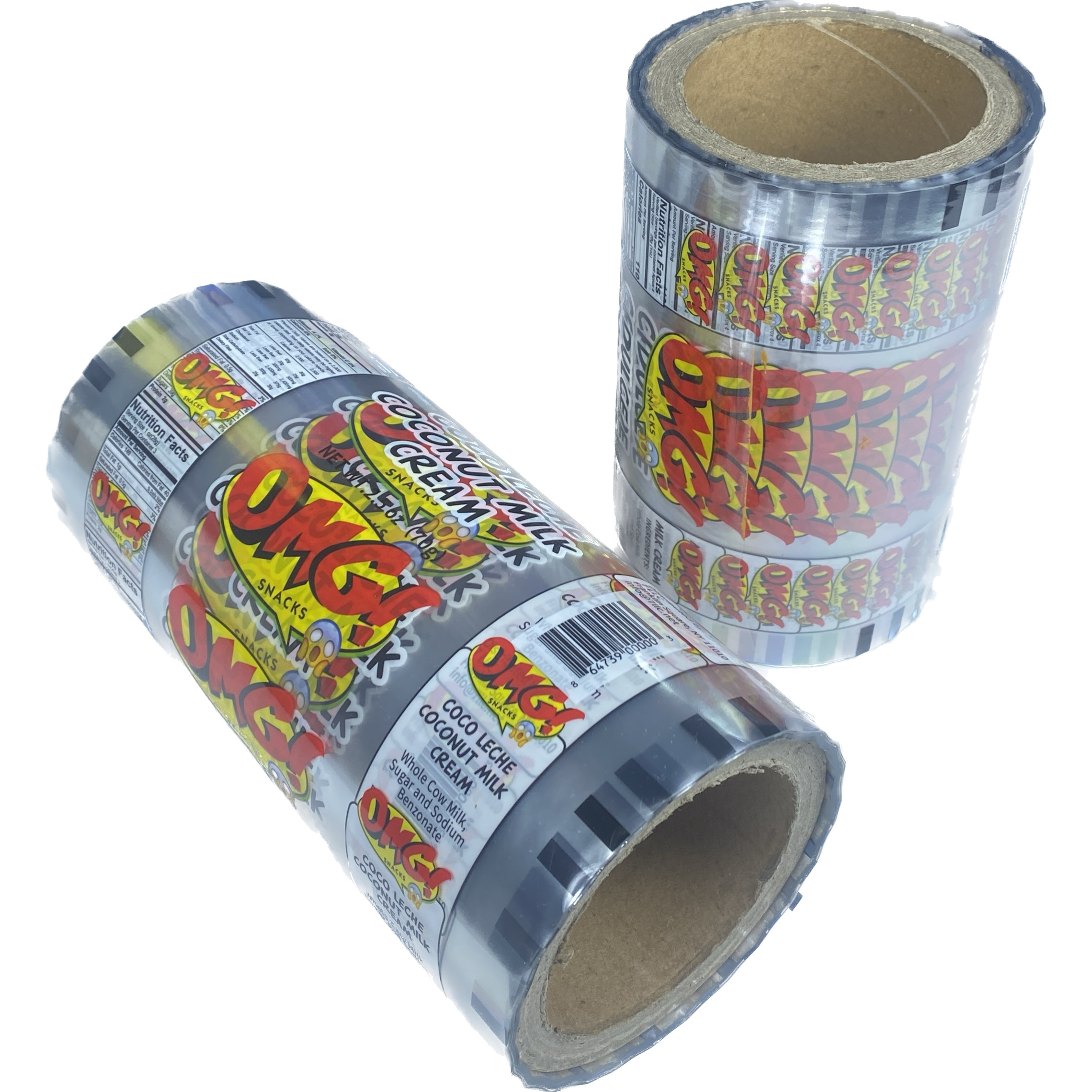 Flexible opp plastic packaging for food roll food packaging supplier laminated aluminium packaging film pet pe packing film food