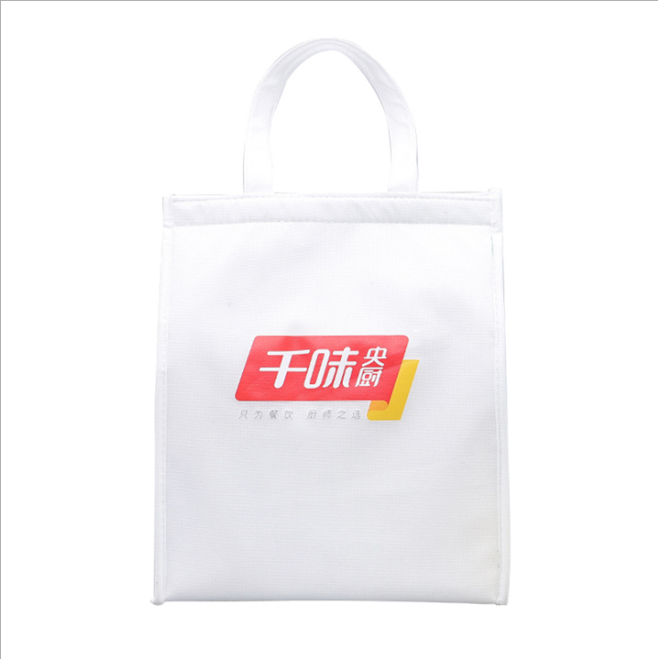 Wholesale Outdoor Waterproof Pizza Bag Custom Printed Logo Nonwoven Food Delivery Picnic Insulated Lunch Bag Thermal Cooler Bags