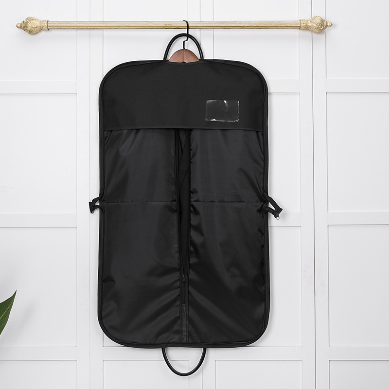 Customized Wholesale Non Woven Suit Garment Bag 600d Oxford Fabric Suit Garment Bag Black Zip Suit Garment Bag Wholesale