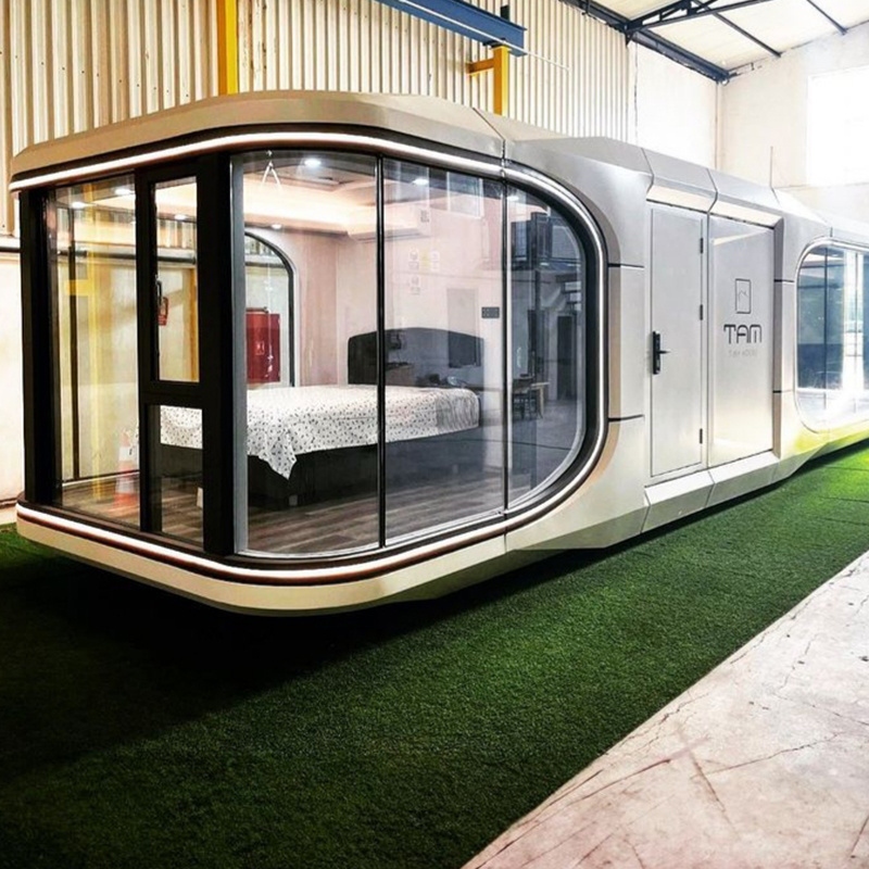 Furnished Empty Prefab Luxury Outdoor Cabin House Container Homes Capsule Office Pod