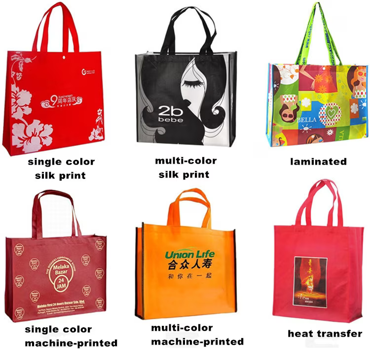 Custom Printed  Promotional Nonwoven Fabric Grocery Totebag Manufacturers Wholesale Gift Bag Non Woven Bag Shopping Tote Bag