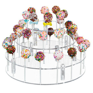 Creative Clear Acrylic Lollipop Showing Stand Pop Cake Display Stand&Holder