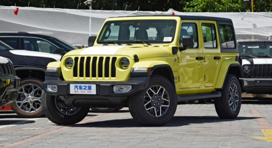 Jeep WranglerLong range new electric vehicle 5 door 5 seat SUV 2022 2.0T 4xe Sahara fluorescent yellow edition used car