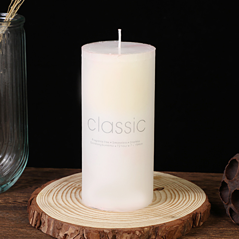 5*15cm Different Sizes Custom Hand Making Aesthetic Supplies Unscented Large Unique Novelty Ribbed Warmer Pillar Column Candle