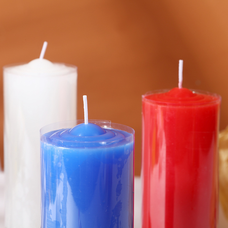 Wholesale 5cm*16cm Household Manual Emergency Candles Multi Colors Smokeless Long Pole Large Cylindrical Lighting Candles