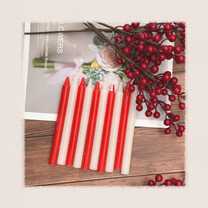 Wholesale 2.0cm*20cm Religious Stick Candles Daily Use Red White Long Taper Candle Home Decor Lighting Candle